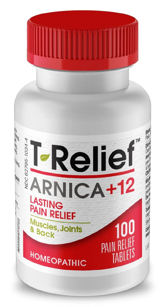 MediNatura T-Relief Arnica +12 Natural Actives - Whole Body Fast-Acting Formula for Women & Men - 100 Tablets MediNaturaBuy Supplements Australia