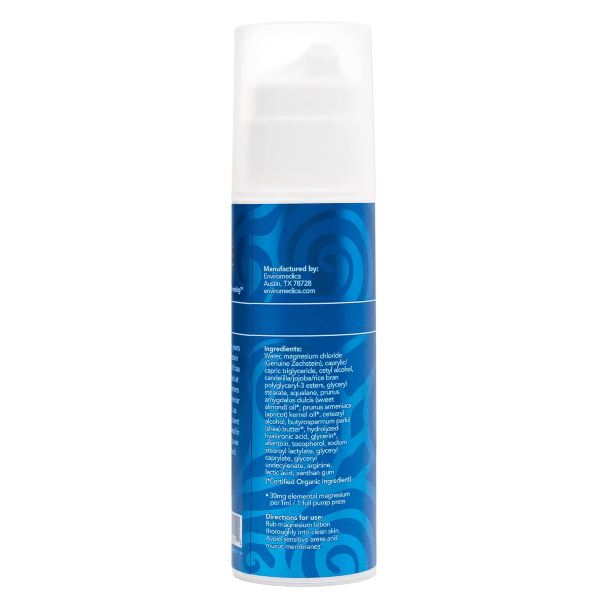 Ancient Minerals Magnesium Cream Lotion, Zechstein Chloride, 5oz | Magnesium chloride cream with shea butter, organic oils & hyaluronic acid. Non-greasy body lotion for skin hydration. 5 oz.