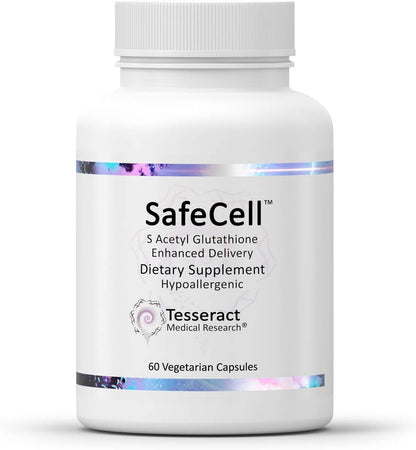 Tesseract Medical Research SafeCell S-Acetyl Glutathione Supplement for Neuro Health Support & AnaQuell QR, Stress Relief & Mood Support Supplement