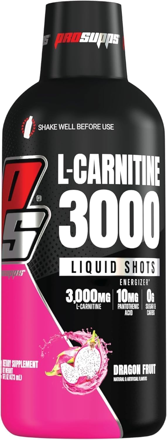 ProSupps L-Carnitine 3000 Stimulant Free Liquid Shots (Dragon Fruit) Amino23 Liquid Collagen Shots (Berry) Bundle