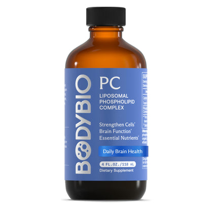 BodyBio PC - Phosphatidylcholine for Brain, Cellular & Cognitive Health | Mental Clarity, Healthy Aging & Gentle Daily Detox