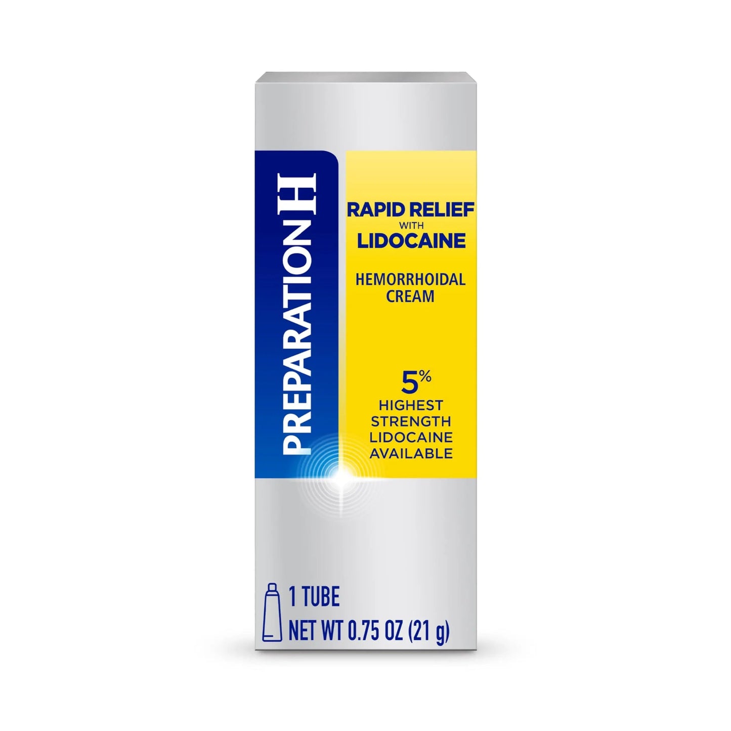 Preparation H Rapid Relief Hemorrhoid Cream with Lidocaine, Numbing Relief for Swelling, Pain, Burning and Itching - 0.75 Oz Tube Preparation HBuy Supplements Australia