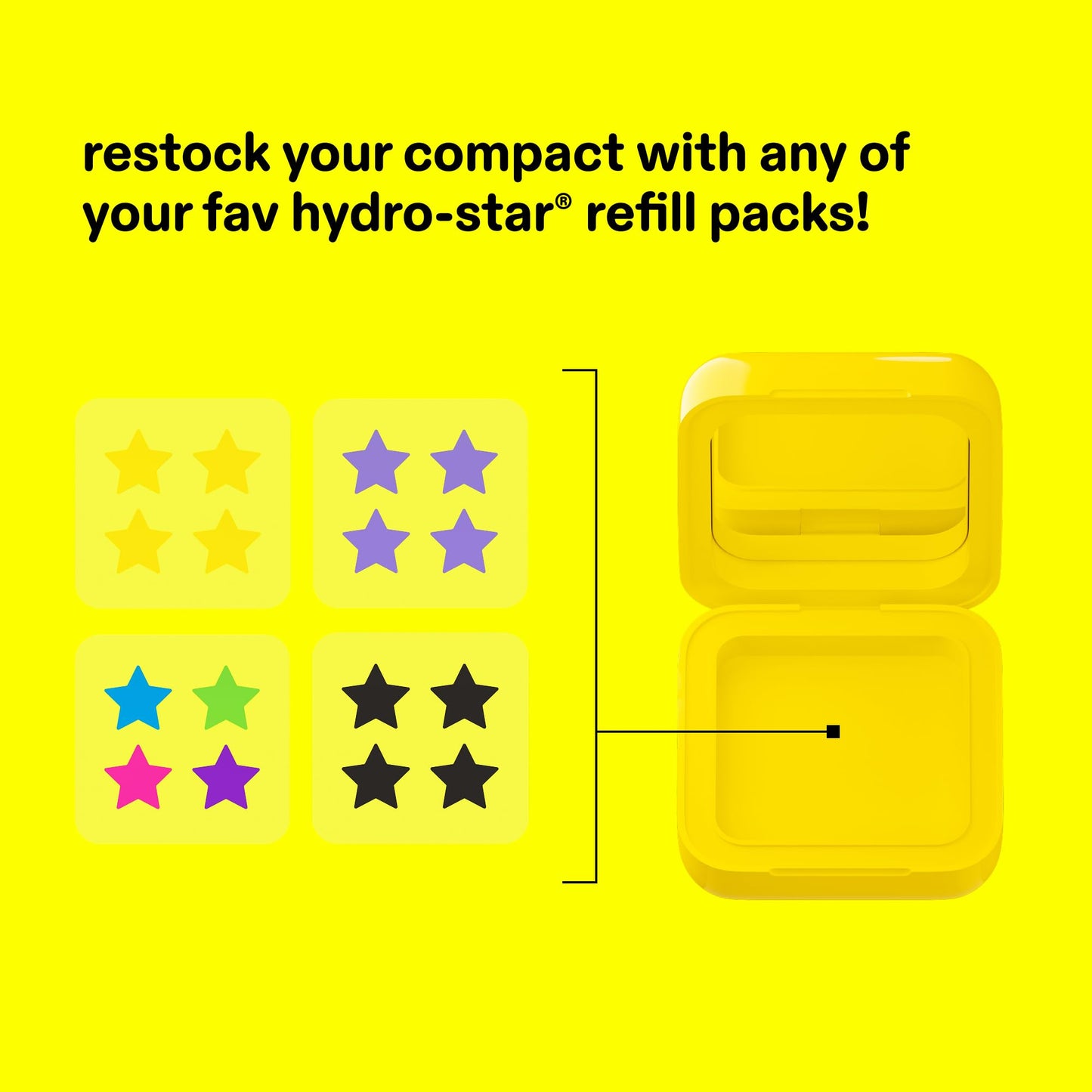 Starface Hydro-Star Pimple Patches + Big Yellow Compact, Clinically Proven Spot Shrinking in 6 Hours, Absorb Fluid and Reduce Redness, Hydrocolloid, Vegan and Cruelty-Free Skincare (32 Count) Starface WorldBuy Supplements Australia