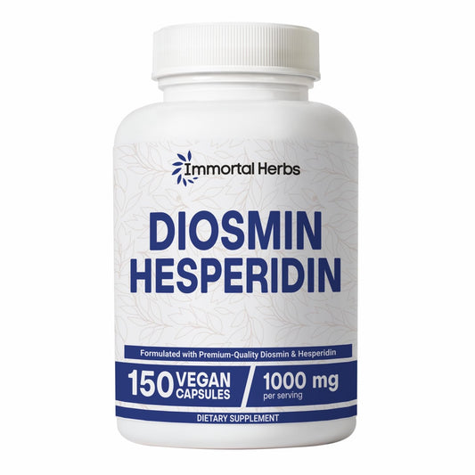 Immortal Herbs Diosmin Hesperidin 1000mg Complex, 150 Capsules, Citrus Bioflavonoids Rich Fruit Extract, 100% Vegetarian, Non-GMO & Gluten Free Diosmin Supplement with Max Strength Immortal HerbsBuy Supplements Australia