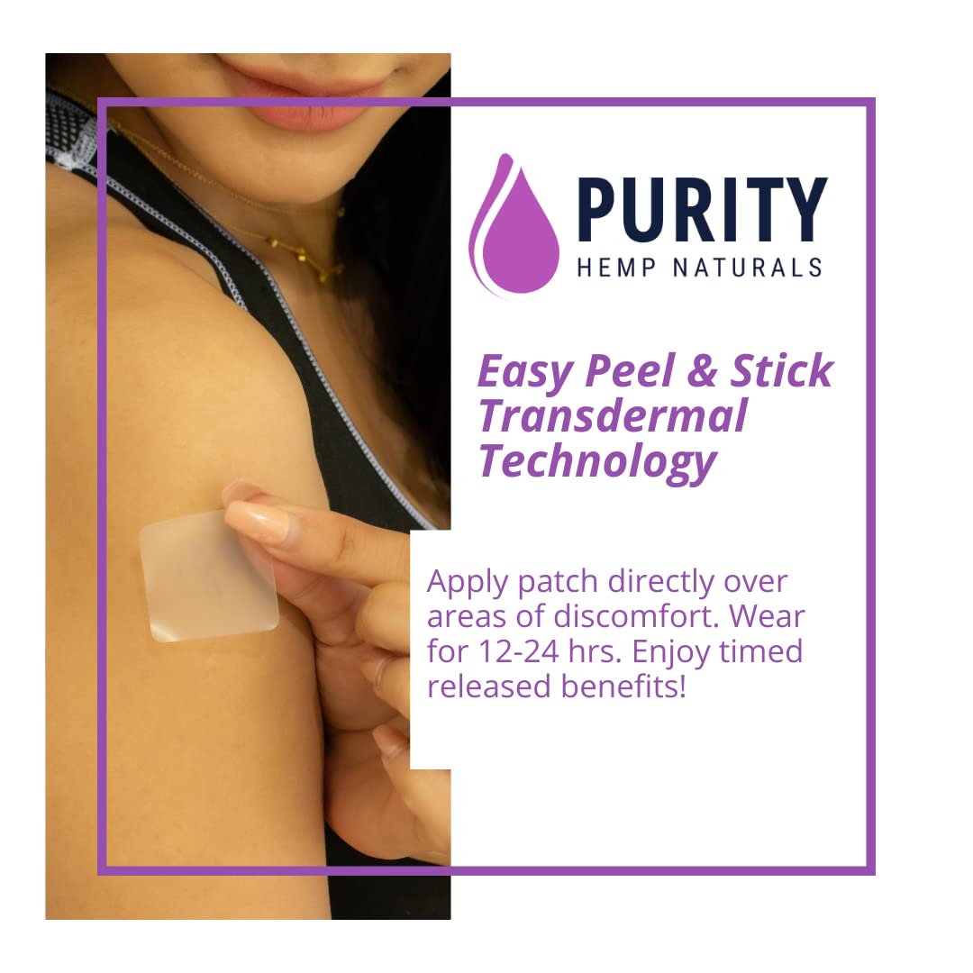 Purity Hemp Naturals Body Discomfort Patch 240 mg - 30 ct (8 mg ea.) Lasts 24 Hours. Sweat & Water Resistant. Convenient & Discreet. For Use On Any Part Of The Body. Plant-Based Extended-Release Patch Purity Hemp NaturalsBuy Supplements Australia