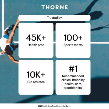 THORNE - Magnesium CitraMate - Magnesium Citrate & Malate Supplement - Supports Heart Health, Skeletal Muscles, Cardiac & Lung Function, Bone Density & More* - Third-Party Certified - 90 Servings THORNEBuy Supplements Australia