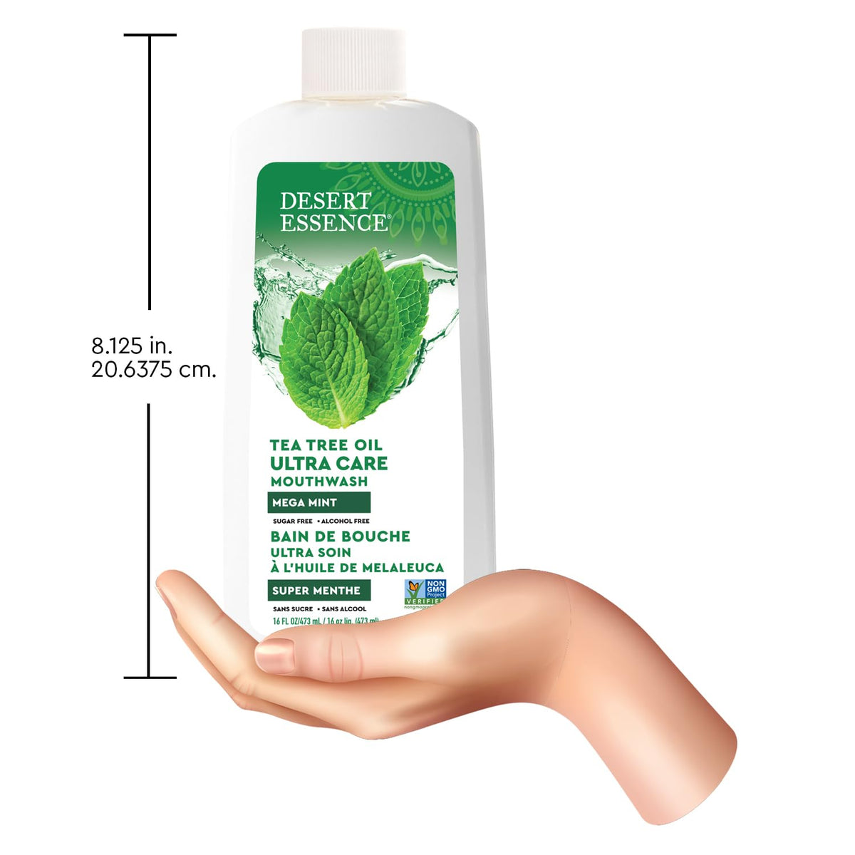 Desert Essence Tea Tree Oil Ultra Care Mouthwash, Mega Mint, 16 fl oz