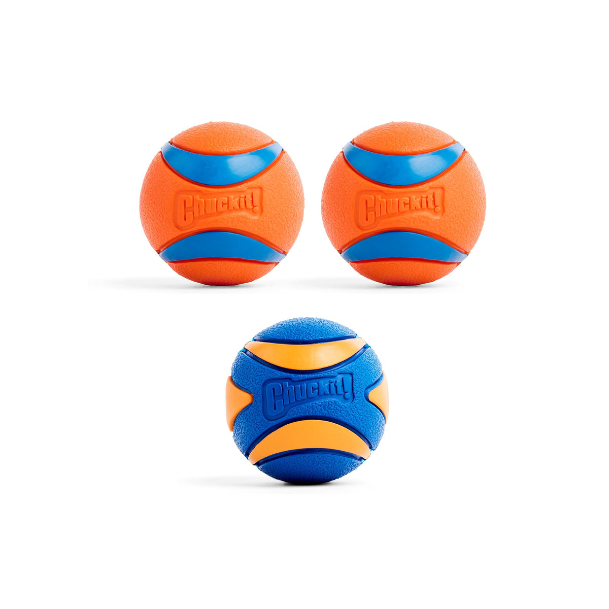 Chuckit! Ultra Ball Dog Toy, Durable Rubber, Medium 2.5-in, 2 Pack | Made from Durable Rubber with an Extra-Thick Core, This Bouncy Fetch Ball Floats in Water for Lasting Games of Fetch