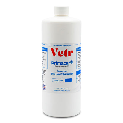 vetr Primacur Broad-Spectrum Oral Suspension Support Formula 10% Oral Suspension for Dogs and Cats - 240ML/8.1oz - Bacon Flavor