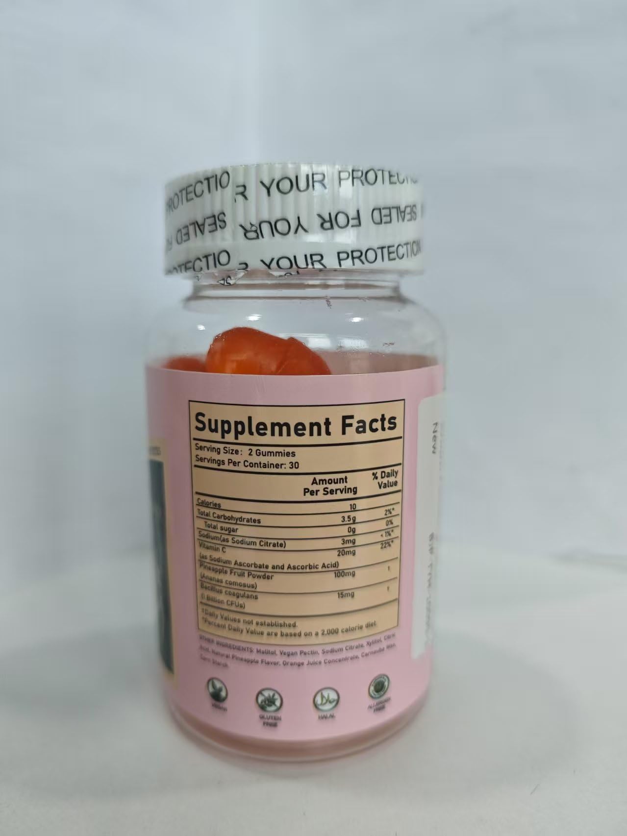 SUWENY Pineapple Gummies for Women ph Premium Feminine Balance Gummies for Women Health Immune Support Vegan, Gluten-Free & Halal-60 Gummies-30 Servings (1)