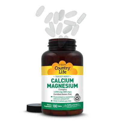 Country Life Target-Mins Calcium Magnesium Complex, 360 Tablets