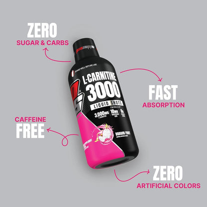 PROSUPPS L-Carnitine 3000 Stimulant Free Liquid Shots (Dragon Fruit) and Mr. Hyde Signature Series Pre-Workout Energy Powdered Drink (Fruit Punch) Bundle