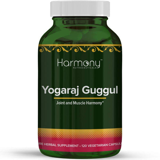 Harmony Nutraceuticals Yogaraj Guggulu - Organic - 120 Capsules - Ayurvedic Herbs for Pain in The Muscles, Nerves & Joints Harmony NutraceuticalsBuy Supplements Australia