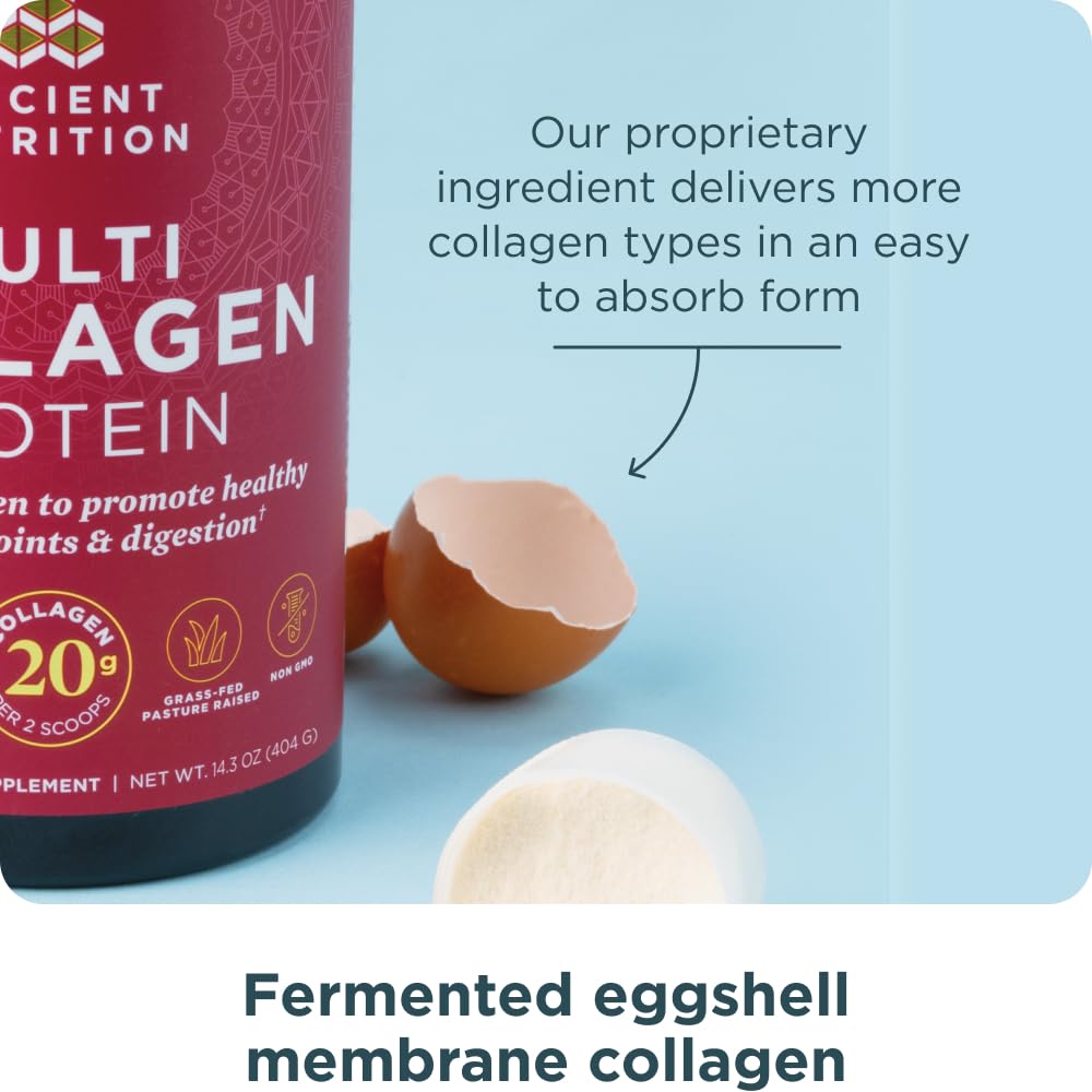 Ancient Nutrition Collagen Peptides Powder, Multi Collagen Protein, Women & Men, Vitamin C, Probiotics, Hydrolyzed Collagen, Supports Skin, Joints, Gut Health, Unflavored, 40 Servings Ancient Nutrition buy supplements Au
