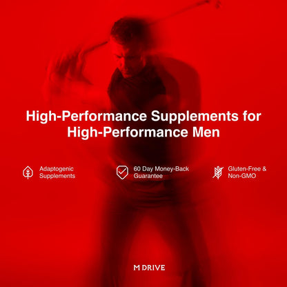Mdrive Boost and Burn Testosterone Booster & Fat Burner for Men, 60 Caps | KSM-66 Ashwagandha; Chromax chromium; Thermogenic formula; Boosts energy & endurance; Supports lean muscle; 30-day supply