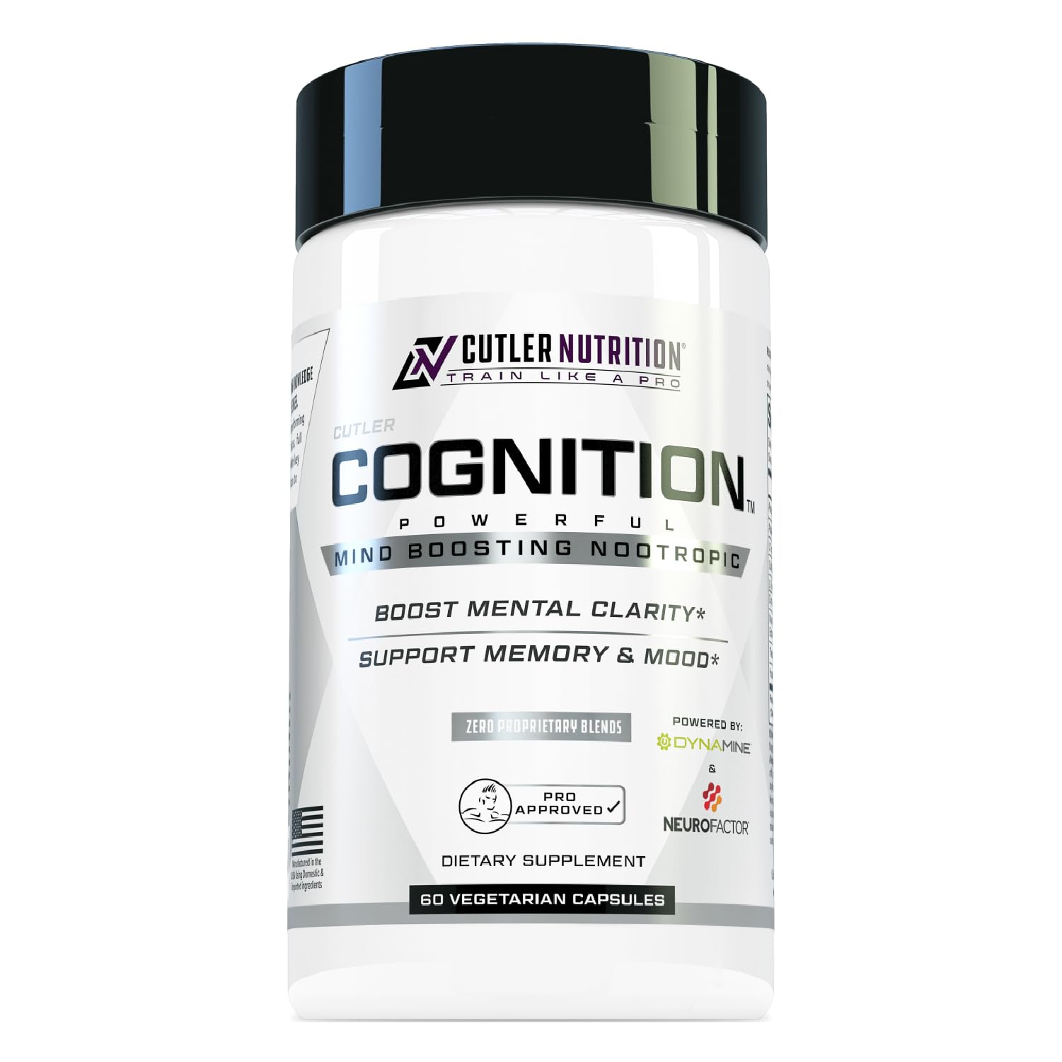 Cutler Nutrition Cognition supplement container on a white background
