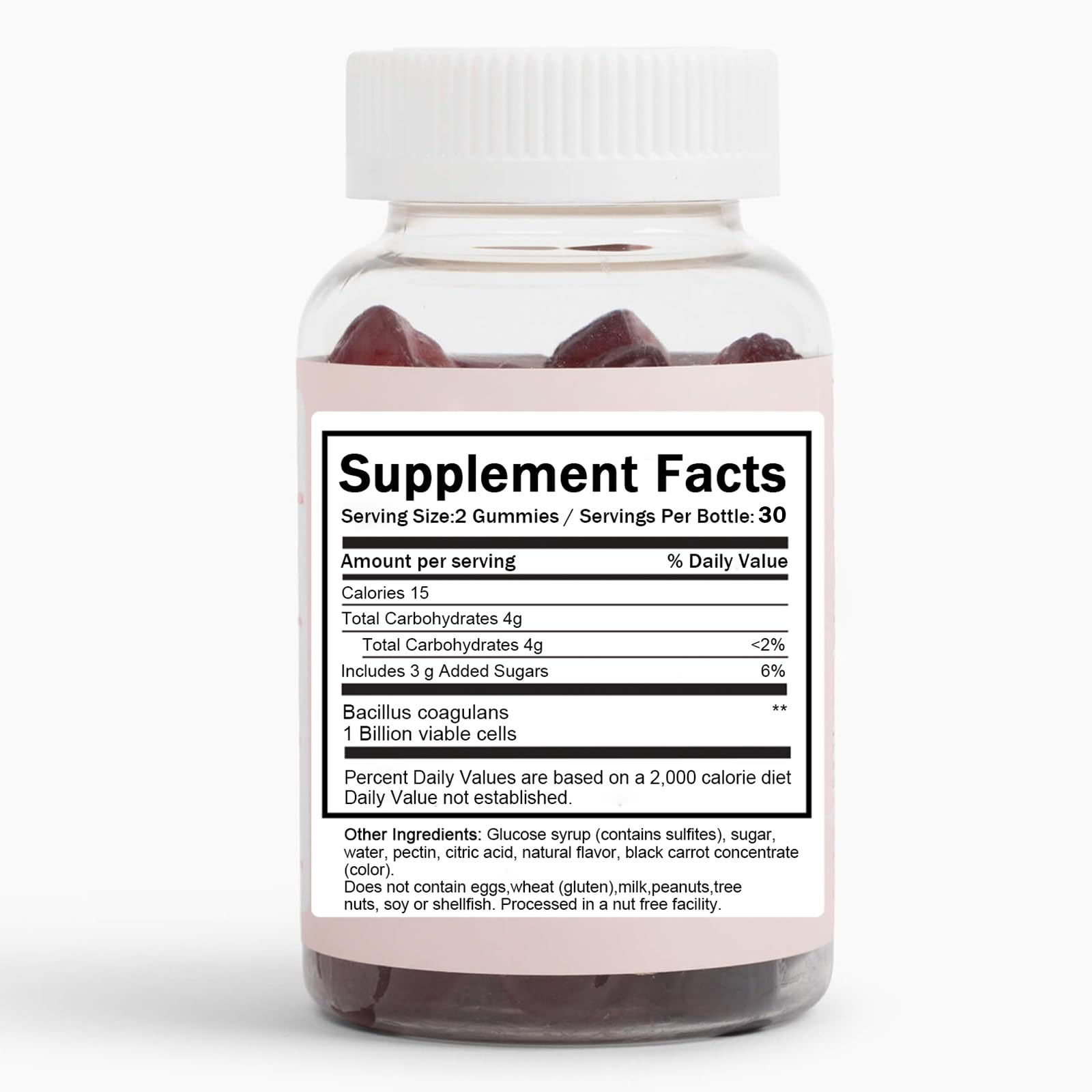 6525080 Clean Prebiotic Fiber Gummy, Clean Fiber Gummies for Men, Men Prebiotic Supplement for Digestive Gut Health, Non-GMO, 60 Gummies - dailyvitalstore
