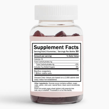 6525080 Clean Prebiotic Fiber Gummy, Clean Fiber Gummies for Men, Men Prebiotic Supplement for Digestive Gut Health, Non-GMO, 60 Gummies - dailyvitalstore