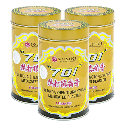 701 Dieda Zhentong Yaogao Medicated Plaster (Genuine Solstice Product) (3 Cans) - dailyvitalstore
