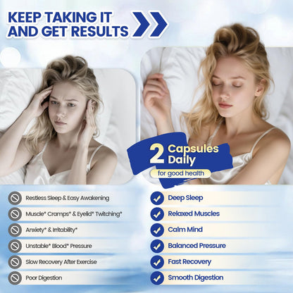 8 Magnesium Complex for Women, Maximum Absorption* 1000mg Formula – Supports Healthy Muscles, Bones, Nerves & Overall Body Functions, Premium Non-GMO Supplement, 90 Capsules