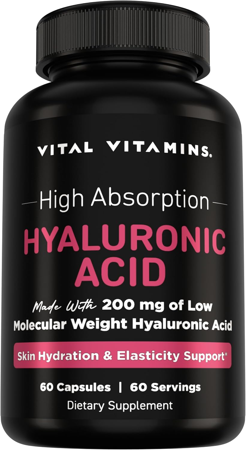 Vital Vitamins Vegan Collagen Booster 60 ct + Hyaluronic Acid Capsules 60 ct