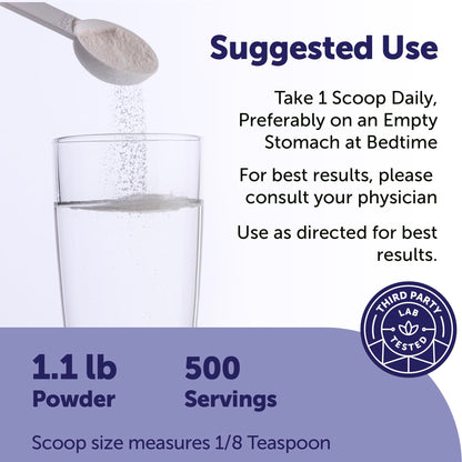 Micro Ingredients Glycine Powder, 1KG (2.2 Pounds), Glycine 1000mg Per Serving, Water Soluble and Product of USA
