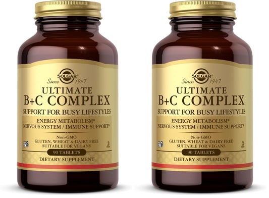 Solgar Ultimate B+C Complex Stress Formula 90 Tablets (Pack of 2) Solgar buy supplements Au