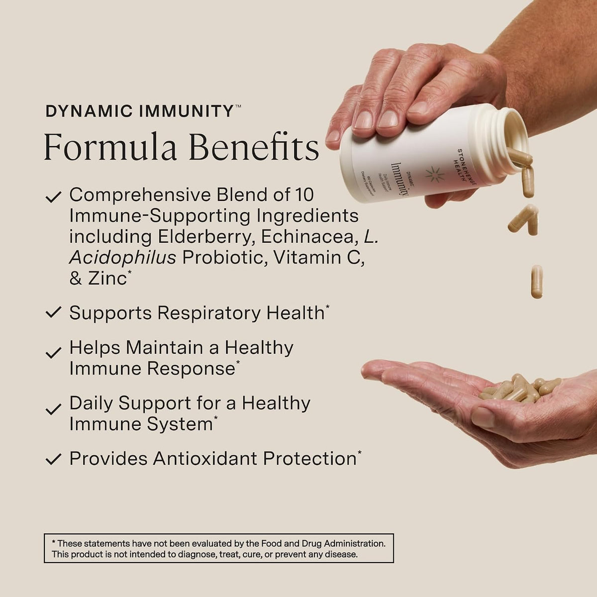 Stonehenge Health Dynamic Liposomal Vitamin C + Dynamic Immunity Bundle Supplements to Support Immune System, Collagen Synthesis, and Brain Health