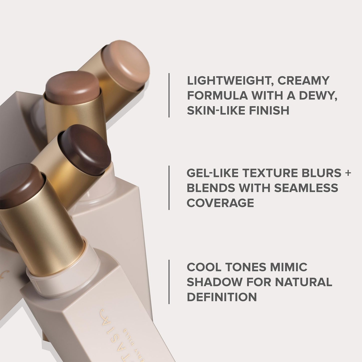 Anastasia Beverly Hills Smooth Blur Contour Stick - High-Pigment Weightless Cream Bronzer Stick for Seamless Contouring & Instant Definition - Subtone