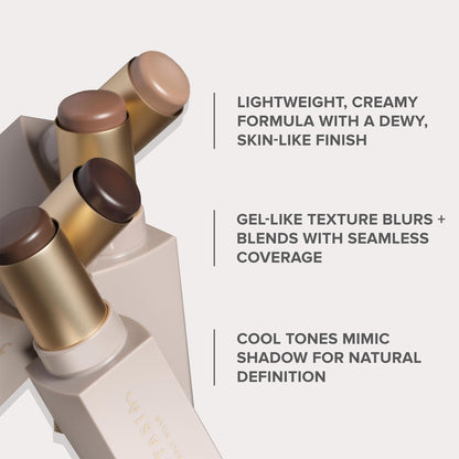 Anastasia Beverly Hills Smooth Blur Contour Stick - High-Pigment Weightless Cream Bronzer Stick for Seamless Contouring & Instant Definition - Subtone