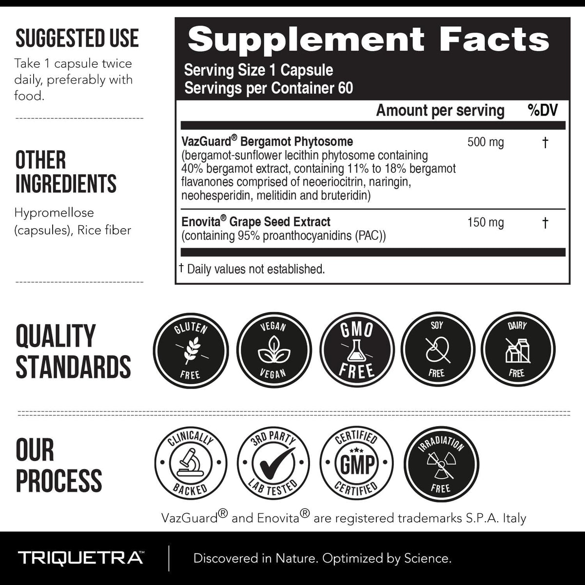 SoActive Bergamot: 2.5X More Effective, Italian Citrus Bergamot Phytosome - Clinically Validated | Enhanced with Grape Seed Extract - Supports Cholesterol & Weight Management (60 Capsules)