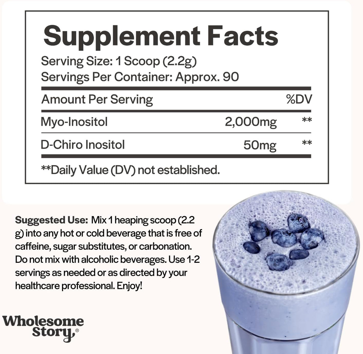 Zinc, Magnesium + Myo & D Chiro Inositol | Zinc Picolinate, Magnesium Glycinate, Vitamin B6 + Myo& D-Chiro Inositol Powder | Reproductive & Fertility Health | 30 & 90 Day Supply