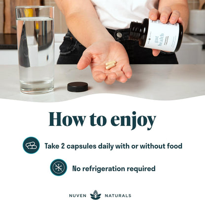 Nuven Naturals All-in-One Gut Health w/Probiotics, Prebiotics, Digestion-Supporting Herbs, and Adaptogens - Leaky Gut Repair Formula to Support Gut Lining, Aid in Digestion, and Promote Good Bacteria | Gut Health for Women & Men to Support Digestive Healt