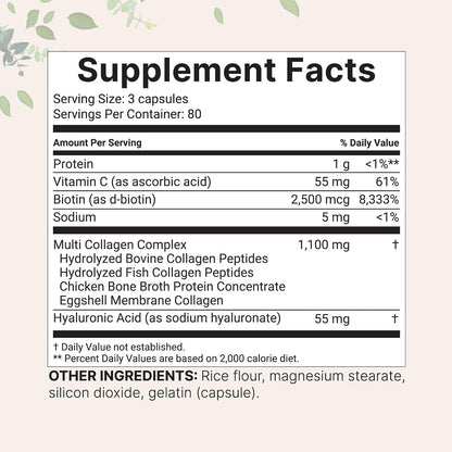 Micro Ingredients Multi Collagen Complex & Vegan Omega 3 Algae Oil Supplement Bundle 2 Pack | Grass-Fed Collagen Peptides | Omega-3 Full Spectrum Alternative to Fish Oil