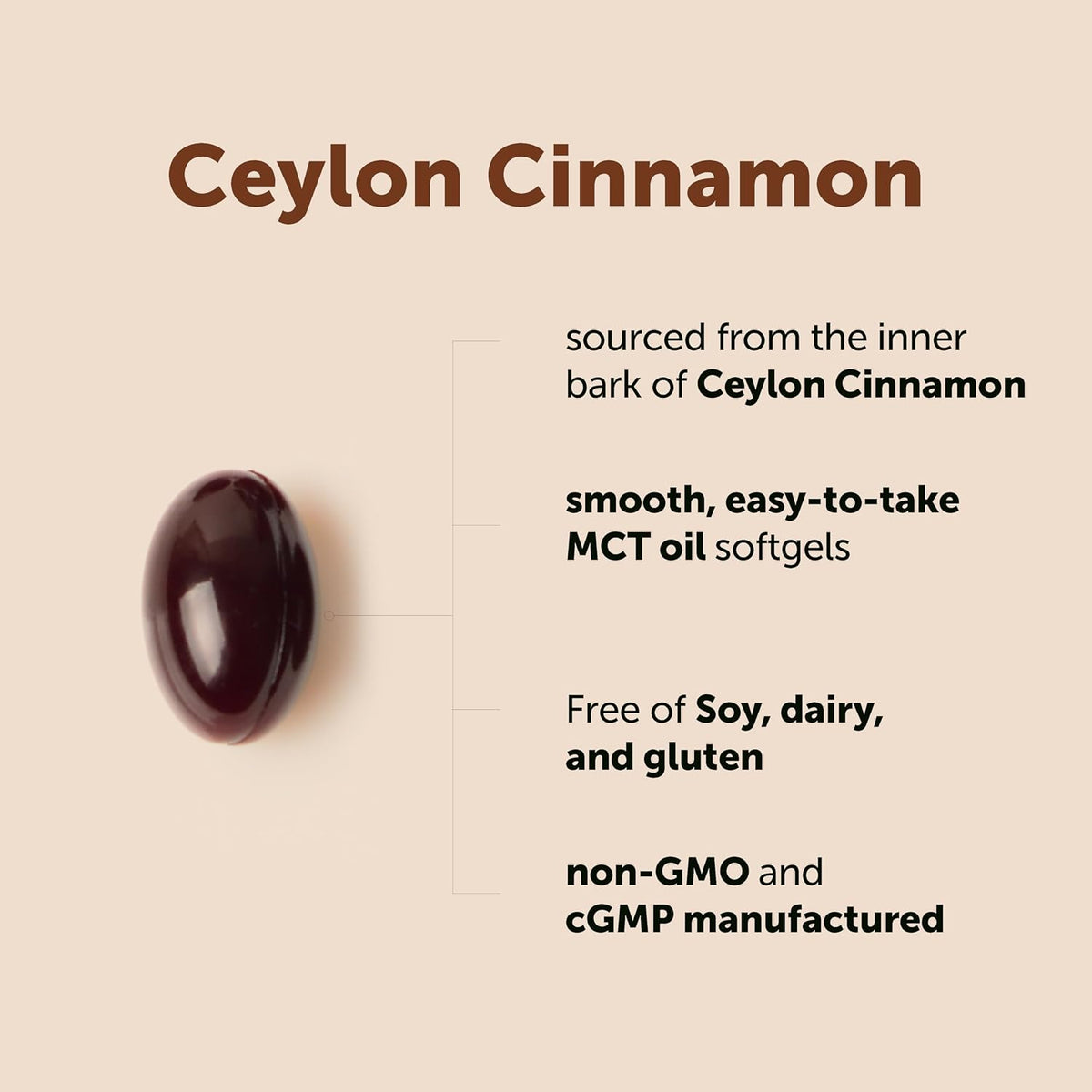 Micro Ingredients Ceylon Cinnamon, 300 Softgels | Cinnamon Supplements with MCT Oil | Non-GMO, Gluten Free | True Ceylon Cinnamon Supplements for Men & Women. Energy & Antioxidant Support*. Non-GMO, Gluten Free