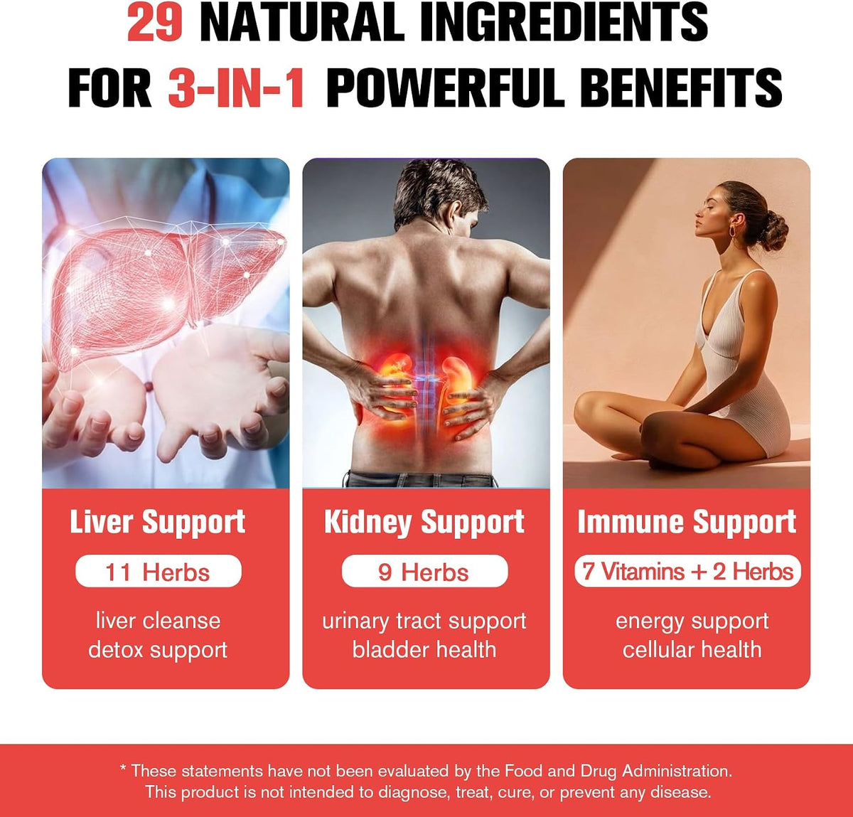 29-in-1 Kidney and Liver Cleanse Detox & Repair Drops, High Absorption Cranberry and Milk Thistle Supplement, Natural Herbal Daily Detox Support for Kidney, Liver, Urinary Tract, Bladder, 60ml