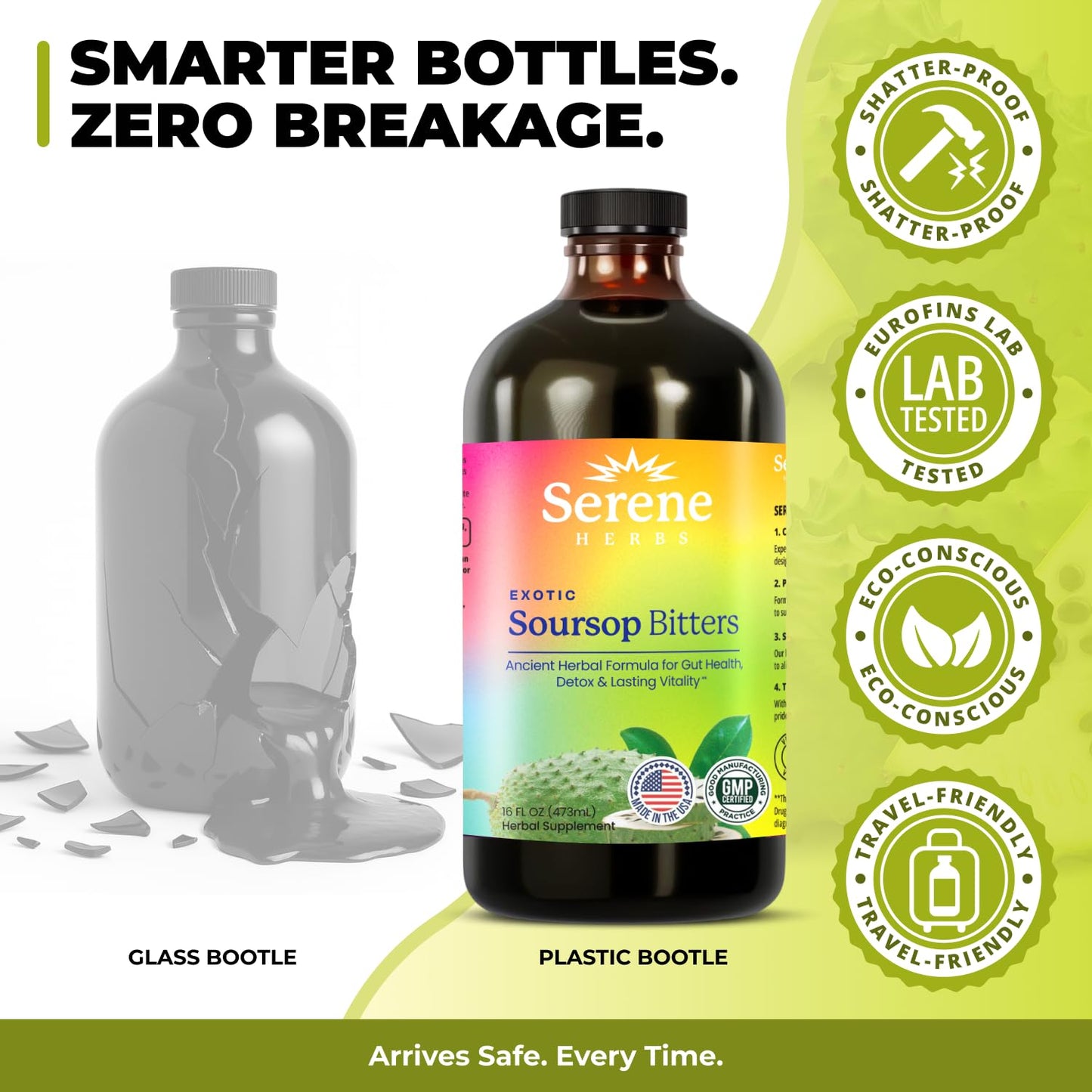 Serene Herbs Soursop Bitters Liquid & Black Seed Bundle – Organic Herbal Guanabana, 32 Servings