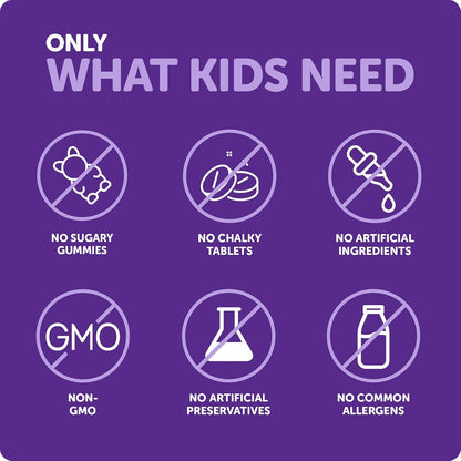 Ddrops® Kids Organic Liquid Vitamins – Daily Vitamins A&D Drops for Kids, 60 Drops. Supports Eye Health, Bone Development and Immune Function. Certified Organic, Non-GMOs, Allergy-Friendly