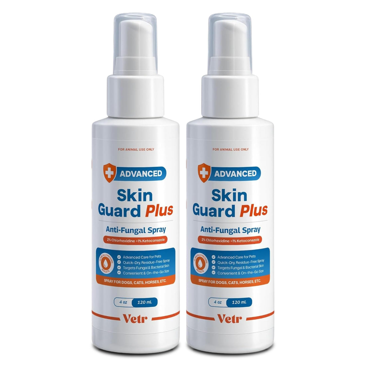 vetr Skin Relief Hydrocortisone Spray for Dogs - Topical Support for Itchy Skin and Hot Spots - 4 oz (120mL) - Vet-Formulated in USA