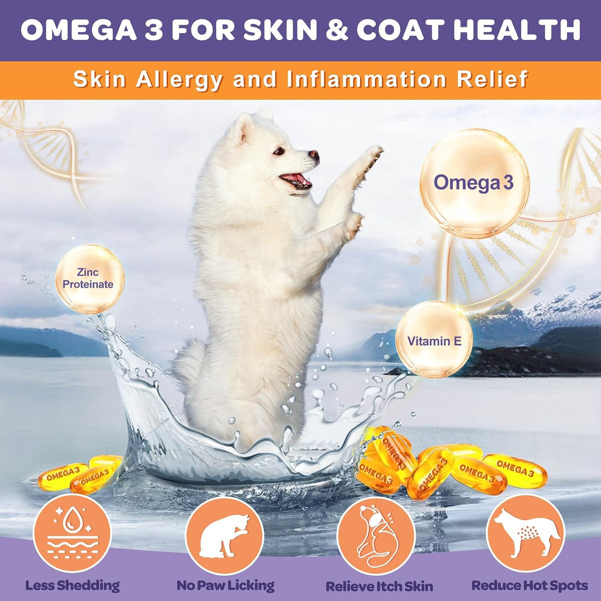 NATURE TARGET Probiotics for Dogs, 6 Billion CFUs, Freeze Dried, 180 Chews | 12 Strains with Prebiotics & Digestive Enzymes, Diarrhea & Gas Relief, Supports Immune & Gut, Allergy Relief, Chicken Flavor