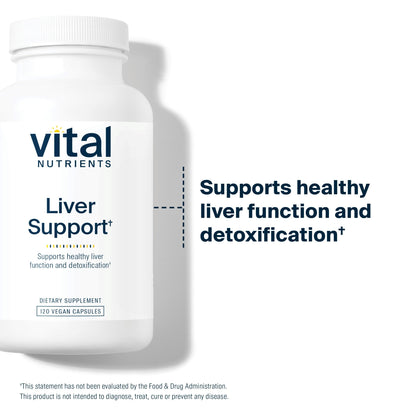 Vital Nutrients Liver Support Milk Thistle and Curcumin - Vegan Supplement - Herbal Combination to Support Healthy Liver Function