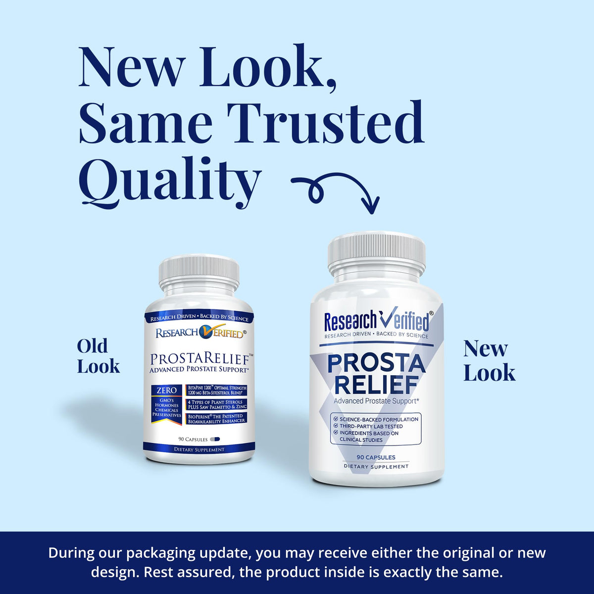 Research Verified Prosta Relief - Saw Palmetto and Bioperine - Prostate Health, Bladder & Urinary Health, Drive and Performance - Pure Natural, 90 Capsules (Pack of 1)