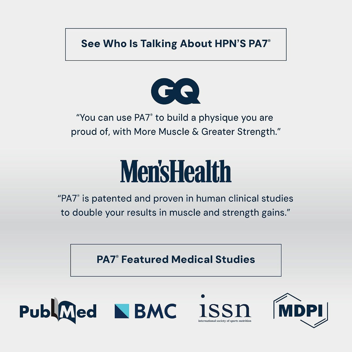 HPN PA(7) Phosphatidic Acid for Muscle & Strength, 96 Tablets | Mediator phosphatidic acid with L-leucine supports protein synthesis, lean muscle and strength from training; 96 Tablets.