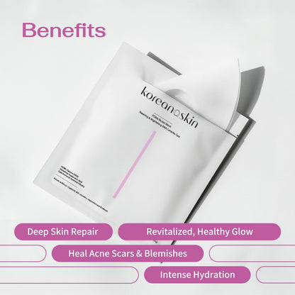 Koreana Skin K-Beauty PDRN DNA Complex Hydrogel Sheet Mask – Korean Regenerative Salmon DNA & Multi-Weight Hyaluronic Acid for Anti-Aging, Firming, Brightening, Deep Hydration – Box of 4