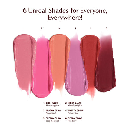 Charlotte Tilbury Unreal Healthy Glow Blush Stick - Buildable Cream Makeup with a Skincare-Infused Formula - Easy to Use, Blendable & Leaves Skin with a Luminous Sheen - Berry Glow