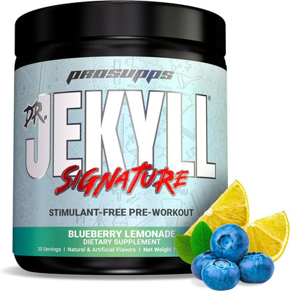 ProSupps L-Carnitine 3000 Stimulant Free Liquid Shots (Berry) Dr. Jekyll Signature Intense Focus, Energy & Pumps Pre-Workout Powder (Blueberry Lemonade) Bundle