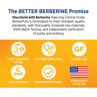 DOCTORS' PREFERRED GlucoGold , Concentrated Cinnamon, Chromium, Banaba Leaf Extract (90 Tablets)