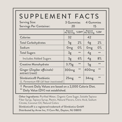 Creatine Gummies for Women, Muscle & Strength, No Bloat, Mixed Berry, 90 ct