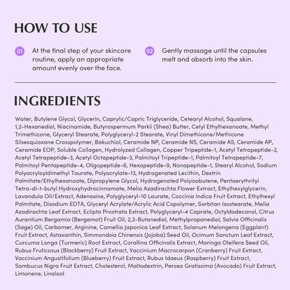 Bakuchiol Plumping Capsule Cream – Retinol Alternative Moisturizer for Firming and Pore Care with 99% Pure Bakuchiol, 5 Types of Collagen