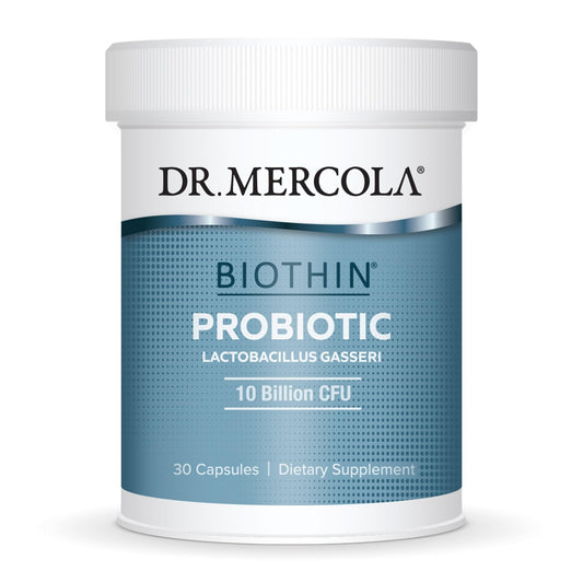 Dr. Mercola Biothin Probiotic - Lactobacillus Gasseri BNR17 - Supports Digestive Health & Metabolism - 30 Delayed-Release Capsules (30 Servings)